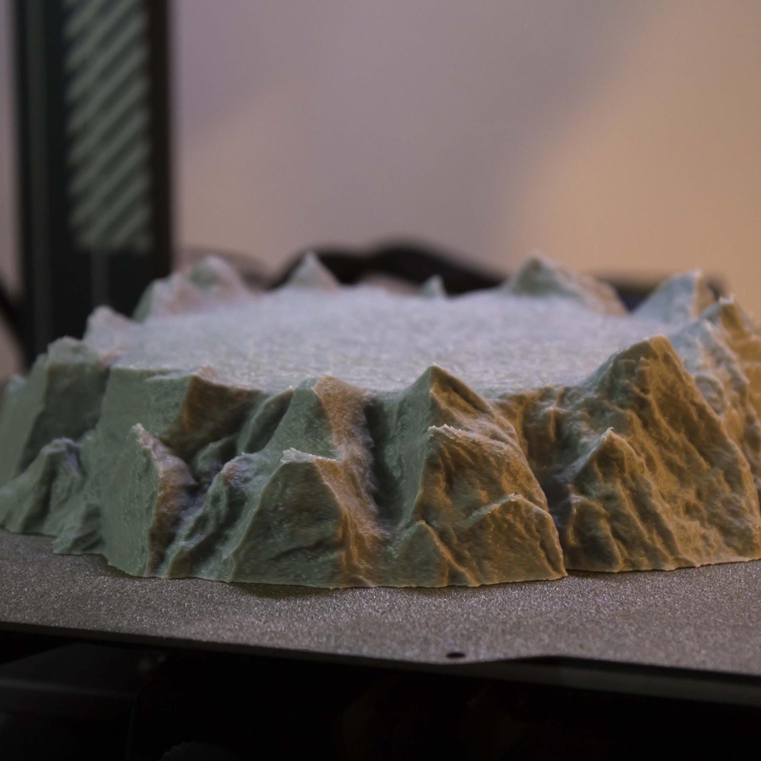 3D Printed Rock Miniature Base, Realistic PLA Terrain Display, Tabletop ...
