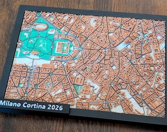 イタリア、ミラノの3D都市ミニチュアヨーロッパランドマーク装飾