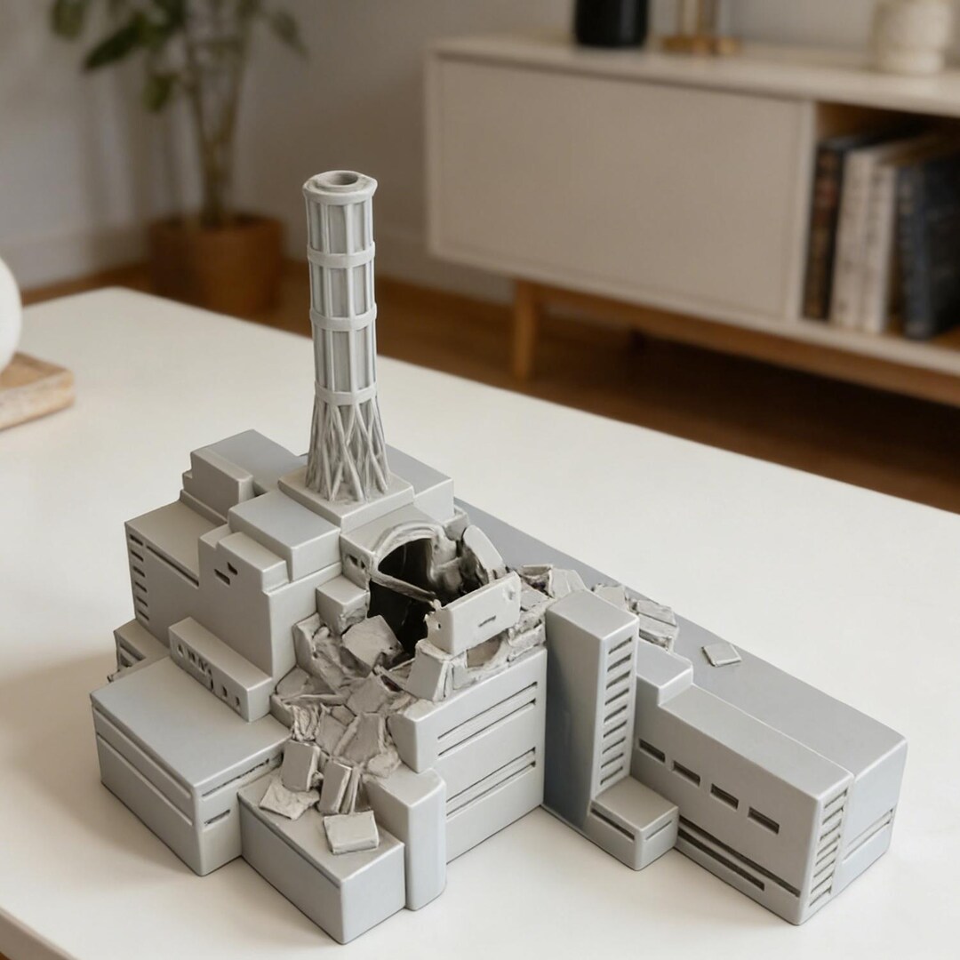 3D Printing of Building Model of Chernobyl Nuclear Power Plant in ...