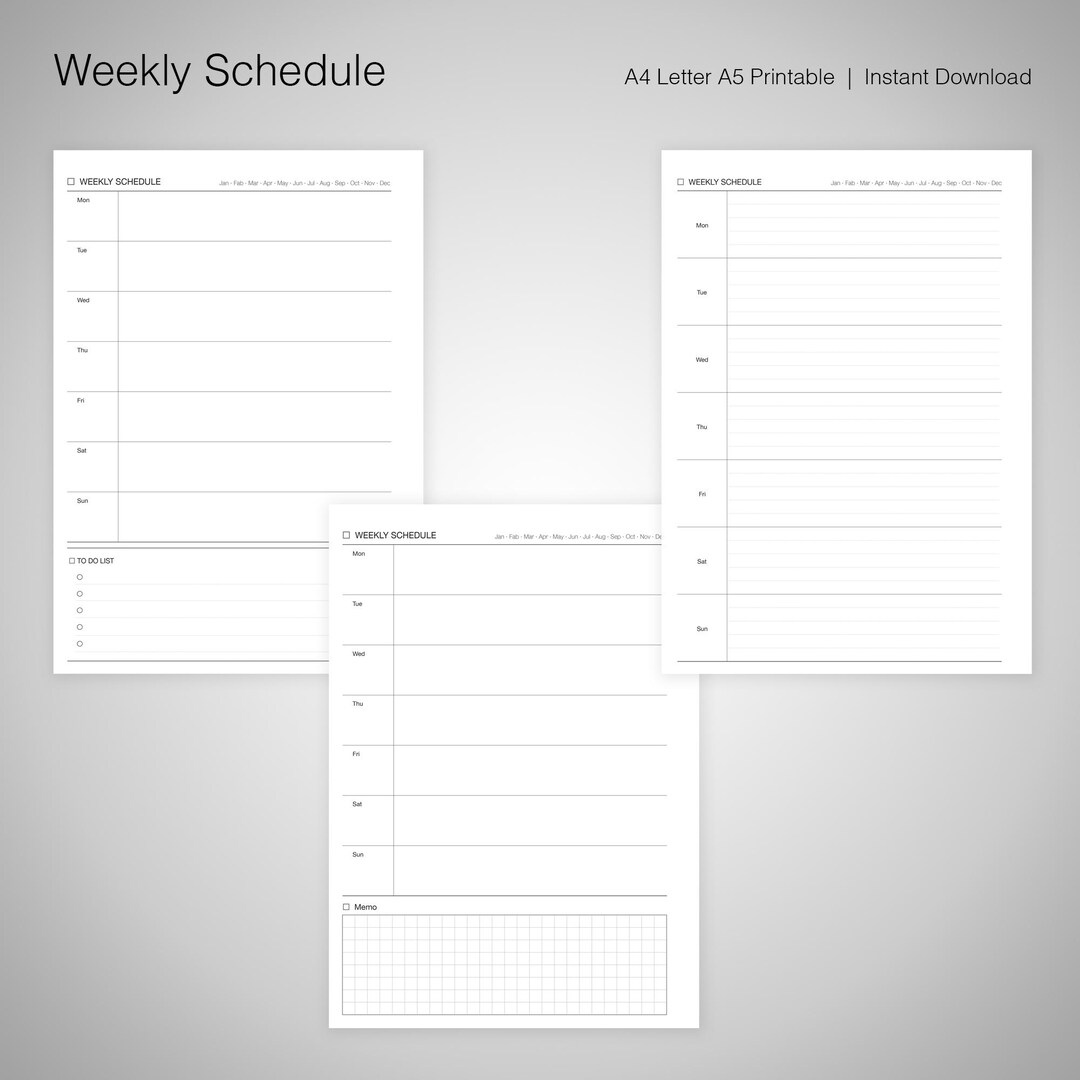 Weekly Planner | Printable | to Do List | A4, A5, Letter - Etsy Australia