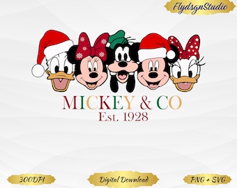 Mouse & Company SVG: Magic Kingdom Characters Clipart (Digital Download)