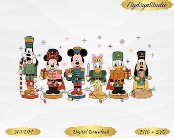 Disny Mouse And Friends Nutcracker Christmas Png, Christmas Party Png, Very Merry Christmas Png, Disnyland Family Gift, Digital Download