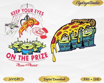 Toy Story Alien PNG: Pizza Planet Bundle (Digitaler Download)