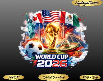 World Cup Custom 2026 PNG Design (Digitaler Download)