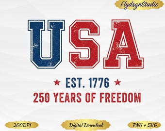 USA 250th Jubiläum Grafik (Digitaler Download)