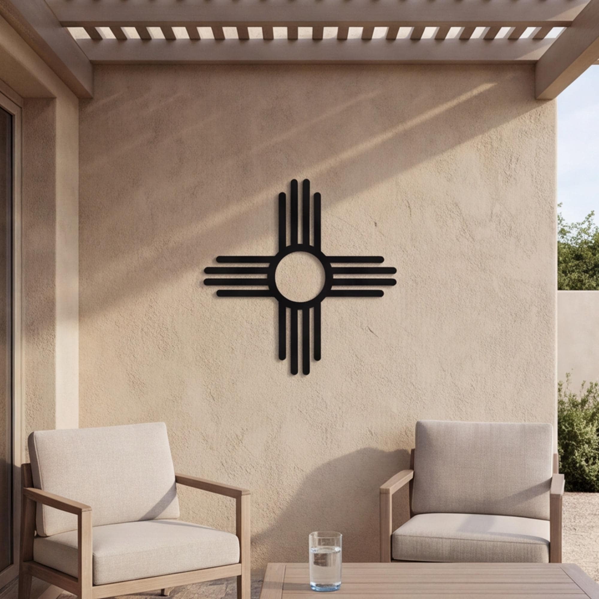 Zia Outdoor Metal Wall Art - Etsy