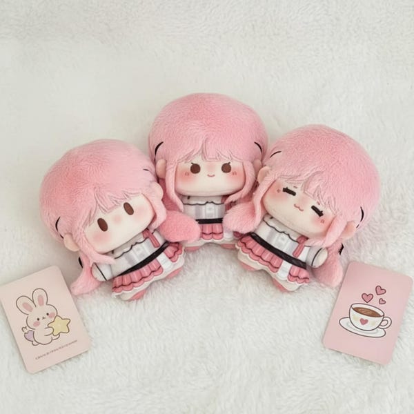 Op Infinity Nikki geïnspireerde pluche pop | Miniknuffel van 10 cm met 3 uitdrukkingen