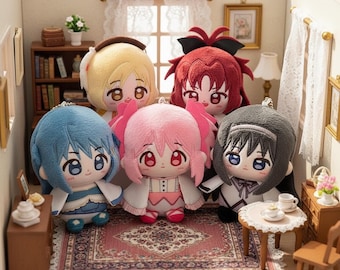 Peluche Magical Girl Madoka: 10 cm di peluche / Mami Kyoko Sayaka Homura