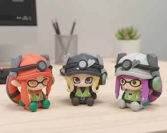 Figurka agenta Splatoon | 6 cm PVC Chibi | Urodziny | Fani graczy