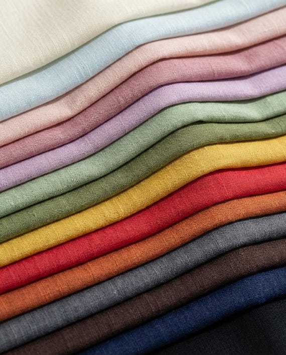 Tencel Linen Fabric | 220gsm Heavy | Sewing Gift for Her | Housewarming & Wedding Décor | 145cm Wide