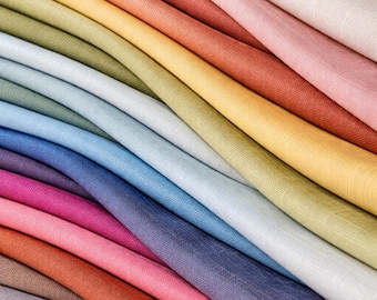 Tencel Linen Fabric by the Yard | 135gsm Lightweight | Sewing Gift for Her | Housewarming & Wedding Décor | 145cm Wide