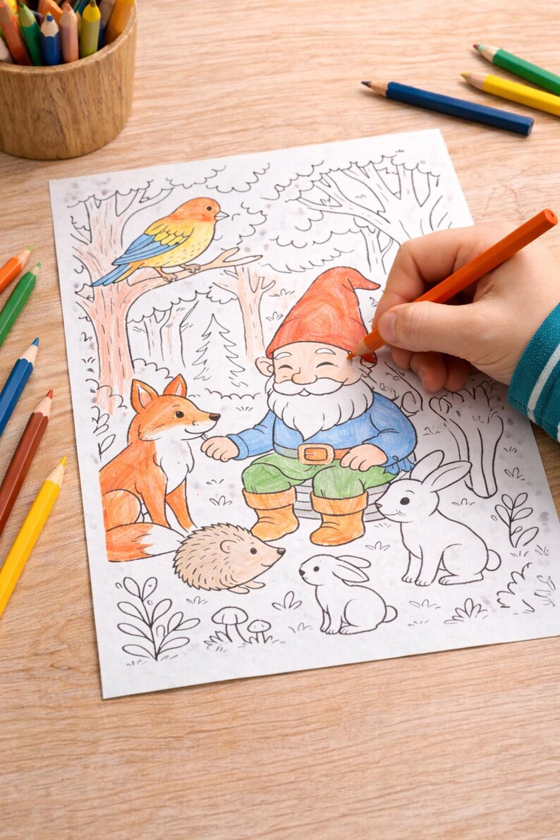 Wichtel Ausmalbilder PDF | 45 Seiten Ausmalbuch Für Kinder | Niedliche