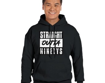 STRAIGHT OUTTA NINETYS |Klasyczna bluza z kapturem unisex  Gildan® 18500