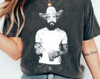 Comfort Colors® Post Malone Cowboy Tshirt, Posty Concert Shirt, Post Malone Big Ass Stadium Tour 2026 unisex Tee
