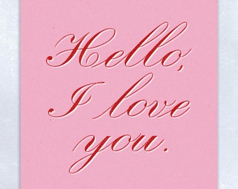 Hello I Love You Etsy Hello I Love You Etsy