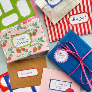28 etykiet w stylu vintage / naklejek na prezenty / etykiet na słoiki kuchenne / organizacyjnych / pustych