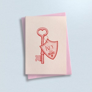 Llave de mi corazón – Aniversario – Tarjeta de felicitación benéfica