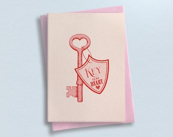 Key to my Heart – Anniversary – Charity Greeting Card
