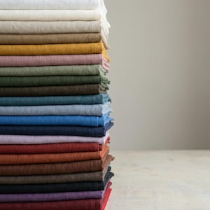 Lichte linnen stof op maat gesneden, 100% vlaslinnen, lichtgewicht, 120 gsm, 55 inch breed