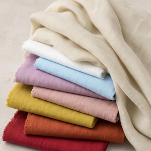 Tissu sergé de coton et lin de poids moyen par mètre, 220 g/m², 54 po. de large, pour tabliers, chemins de table et taies d'oreiller
