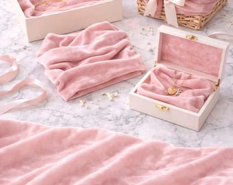 Tela de terciopelo cortada a medida para forro de cajas de regalo y envoltura de cestas, yardas de terciopelo para insertos de embalaje de lujo, regalos de recuerdo, regalos de fiesta
