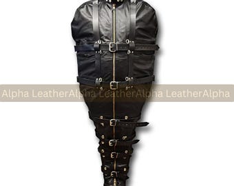 Genuine Leather Sleep Sack Full Body Bag Adjustable Strap & D-Rings | Performance Wear