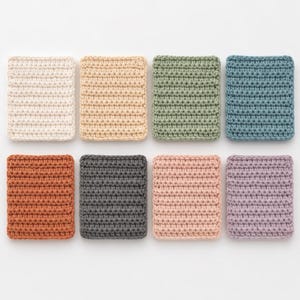 Crochet Washcloth Pattern Bundle | 5 Easy Beginner PDF Patterns for Cotton Waffle Washcloths, Gift Ideas, Instant Download