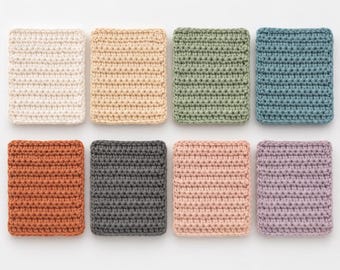 Crochet Washcloth Pattern Bundle | 5 Easy Beginner PDF Patterns for Cotton Waffle Washcloths, Gift Ideas, Instant Download