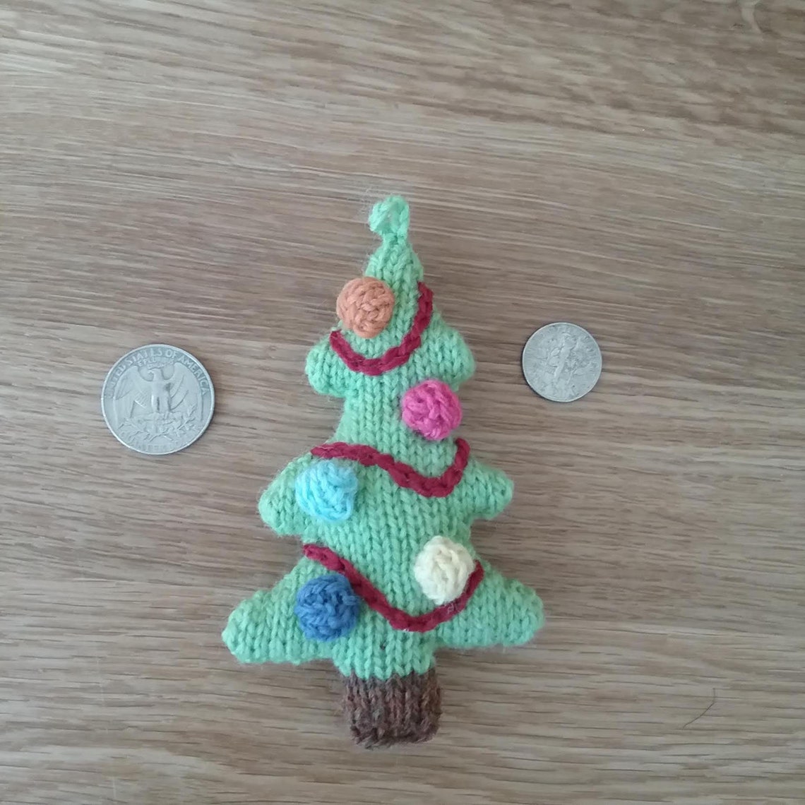 Knitted Christmas Tree Ornaments PDF tutorial pattern Etsy