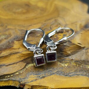Natural Ruby Earrings In 925 Sterling Silver Handmade Jewelry
