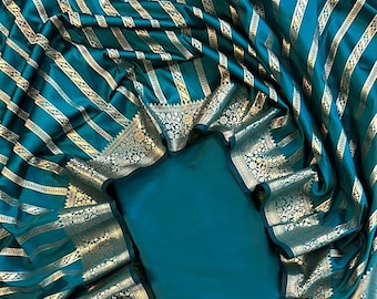 Banarasi Katan Silk Suit with Dupatta For Women Traditional Suit