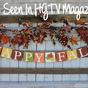 Happy Fall Banner with Pumpkins or Leaves