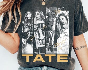 Tate McRae Shirt, Tate McRae Vintage 90s Graphic Tee, Aesthetic Music Fan Gift, Retro Tate McRae Merch, Unisex Comfort Colors Shirt