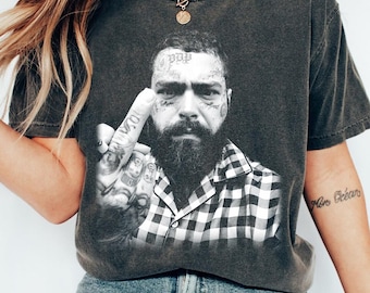 Vintage Post Malone Middle Finger T-Shirt, Post Malone Concert Bootleg Tee, Still The Problem Tour 2026 Shirt, Gift for Posty Fan