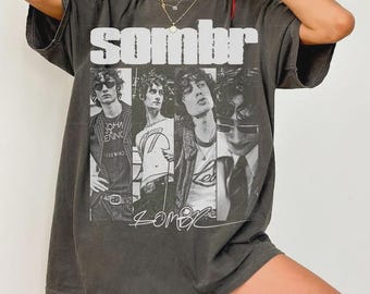 Sombr Vintage 90's Comfort Colors T-Shirt, Sombr World Tour Music Fan Bootleg Tee T-Shirt, Gift For Women and Man, Unisex Tee, Sweatshirt