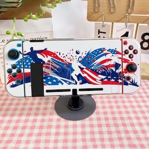 Nintendo Switch Case US Soccer Fan Gift | World Cup Football Hard Shell Cover | OLED Lite Switch 2 Gaming Accessory