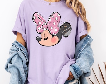 Comfort Colors® Retro Minnie Shirt, Y2K 90er Jahre Vintage, Kokette Minnie Maus Tee, Geschenk für Sie