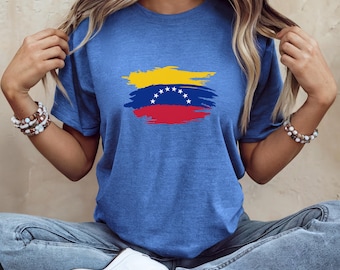 Venezuela Flag Shirt, Venezuelan Flag T-Shirt, Venezuelan Pride Gift, Patriotic Venezuela Shirt, Venezuela Souvenir Tee