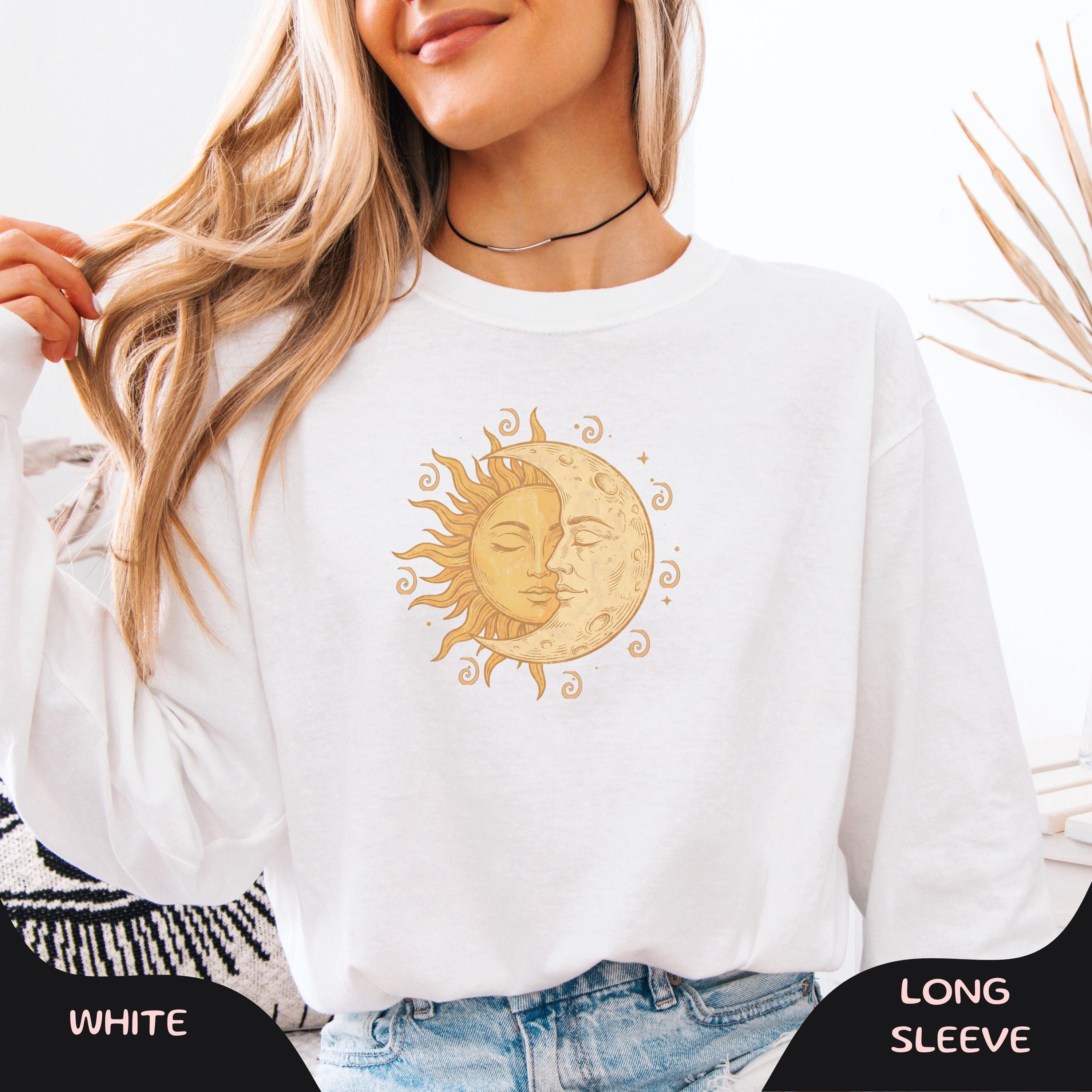 Comfort Colors® Mystical Sun and Moon Face T-shirt, Yin Yang Tee ...