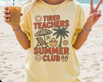 Comfort Colors® Teacher Summer Shirt, Last Day of School Summer Break Teacher Gift, End of Year Teacher TShirt