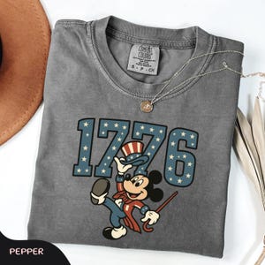 Comfort Colors® Mickey Mouse 4th July 2026 Shirt, Disney Independence Day Tee, Disneyland Family, Walt Disney World T-shirt image 7