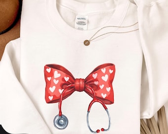 Tee-shirt infirmière, chemise infirmière Saint-Valentin, sweat infirmière, chemise infirmière Saint-Valentin, chemise valentine, cadeau infirmière Saint-Valentin