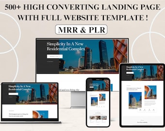 500+ High-Converting WordPress Templates, Landing Page Design Bundle for Business, Agency & Marketing Websites, Editable Digital Download