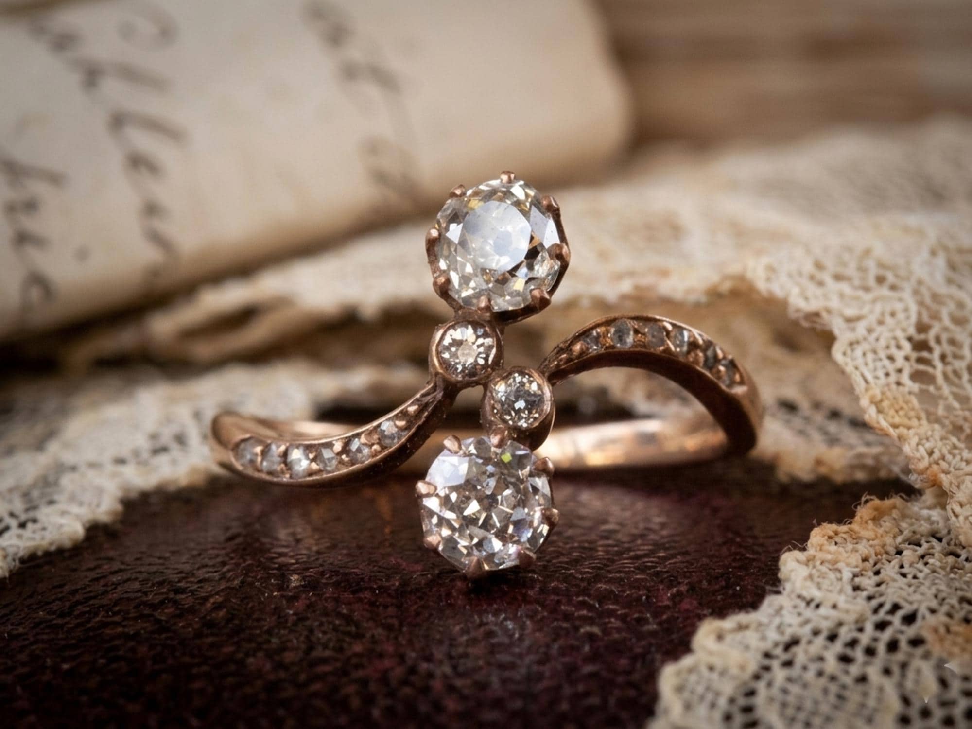 Art nouveau ring - Etsy 日本