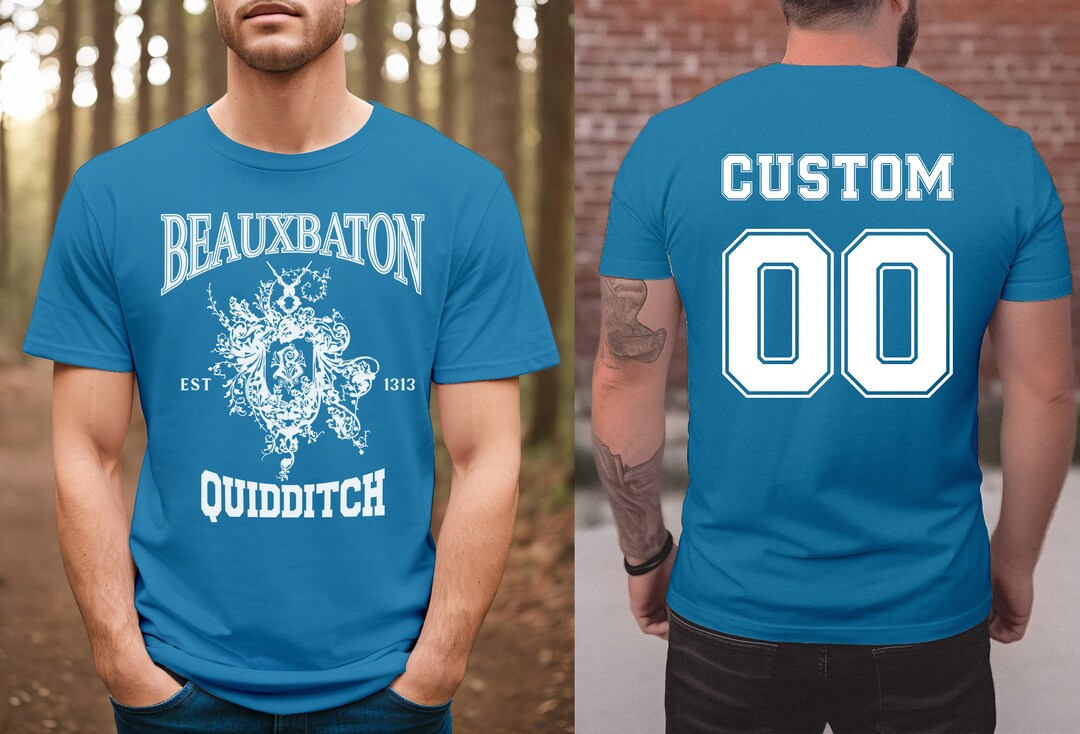 Personalized Beauxbaton Quidditch Jersey Shirt With Your Name Adult Etsy