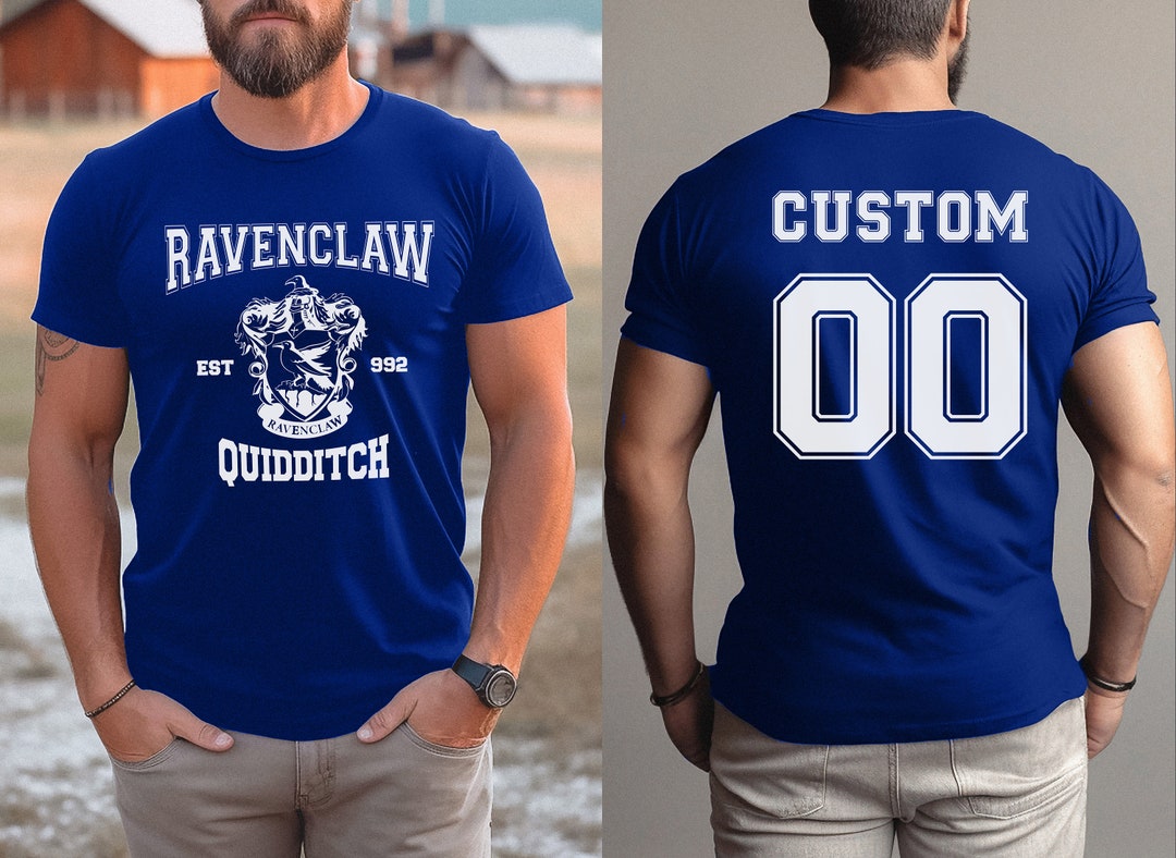 Personalized Ravenclaw Quidditch Jersey Shirt With Your Name Adult