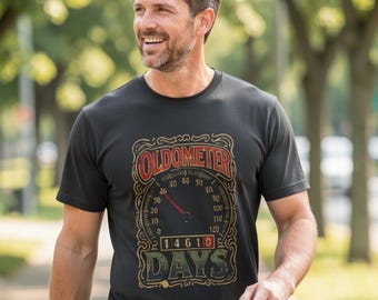 Oldometer 40th Birthday Shirt, Funny Gift for Him Turning 40