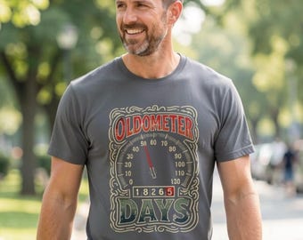 Oldometer 50th Birthday Shirt, Funny Gift for Him Turning 50