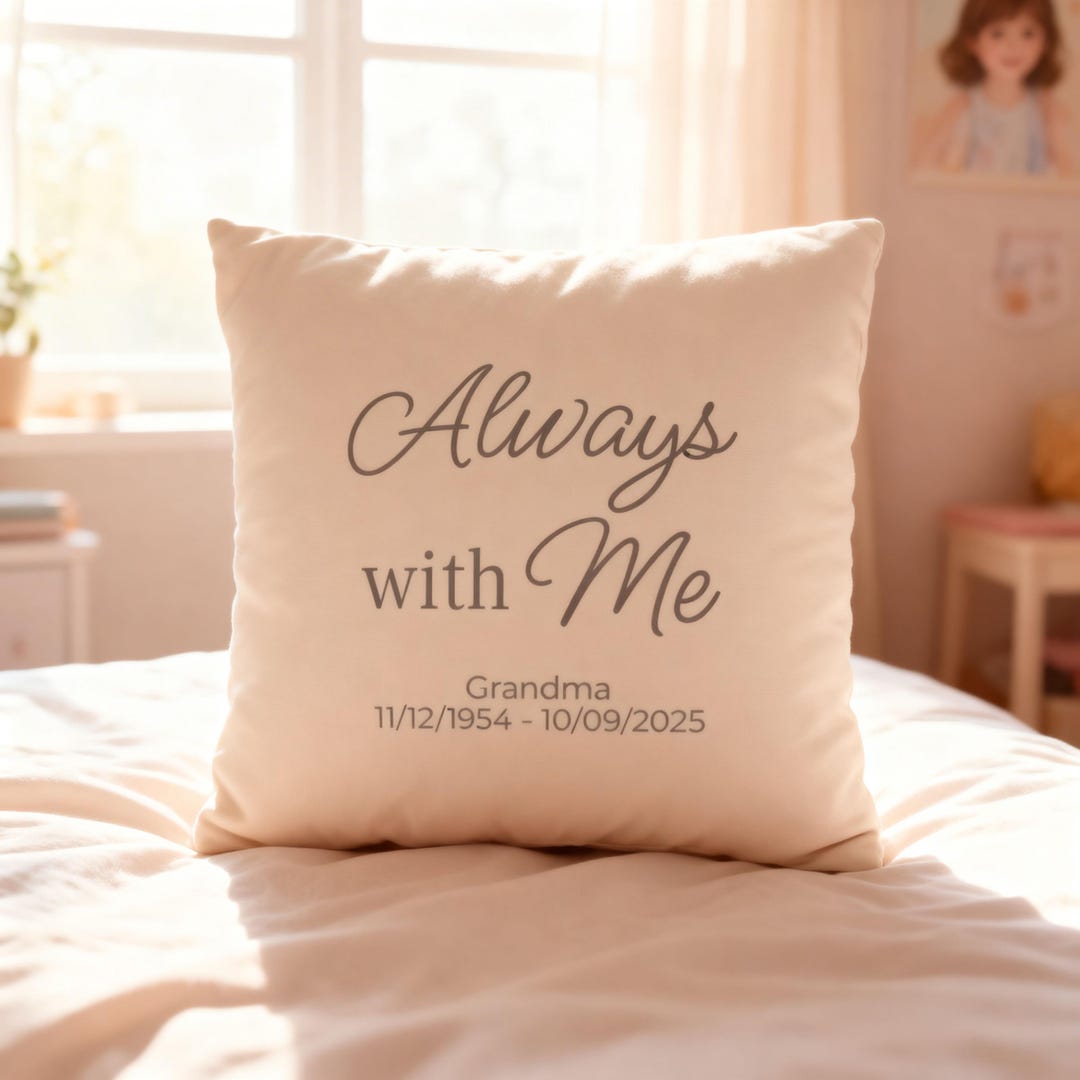 Loss of Grandma Gift for Teen | Memorial Pillow for Grieving Grandchild ...