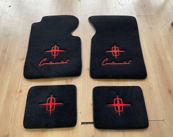 For Lincoln Continental Floor Mats Mat Carpet Black Set of 4 ( 1961-69 )